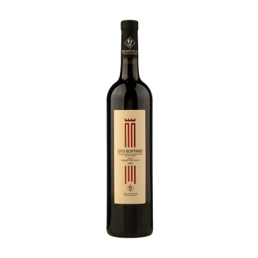 Δύο κορυφές Syrah Cabernet Sauvignon Ερυθρός Ξηρός